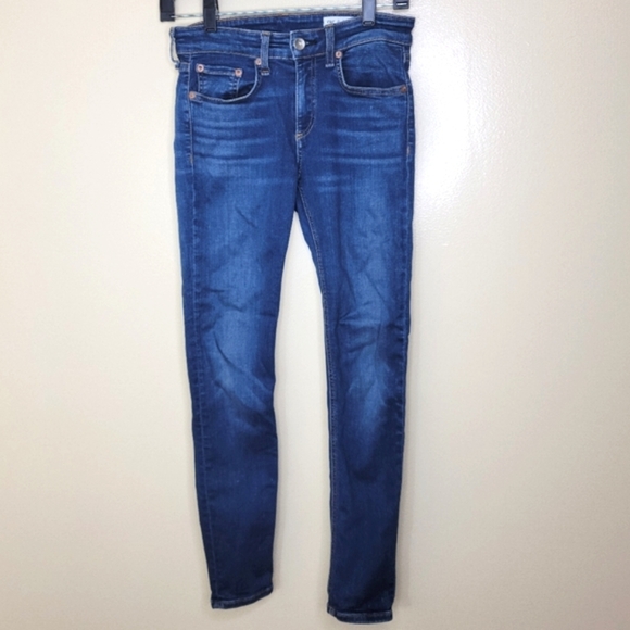 RAG & BONE SKINNY JEANS CATE MID RISE SIZE 0 (25)